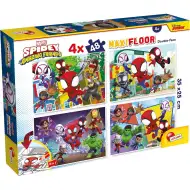 Marvel Spidey 2 az 1-ben maxi 4x48db-os puzzle és színező 35x25cm - Lisciani