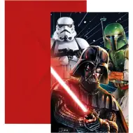 Star Wars party meghívó 6db-os szett