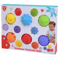 Playgo: Tapintásfejlesztő szivárvány bébilabdák