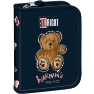 St.Right Teddy bear maci mintás kihajtható tolltartó PC03 20,5x14x3,5cm
