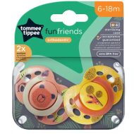 Tommee Tippee: Fun Friends játszócumi 2db-os szett (6-18 hó)