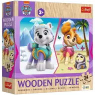 Mancs őrjárat Sky és Everest kalandja 24db-os fa puzzle - Trefl