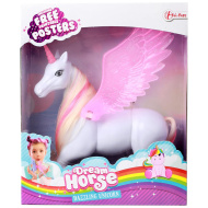 Dream Horse Csillámló unikornis rózsaszín szárnyakkal 18cm