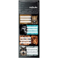 Nebulo: Vadállatok füzetcímke 12db-os szett