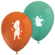 Disney Hercegnők Vaiana 2 narancssárga-türkiz zöld 8db-os lufi szett
